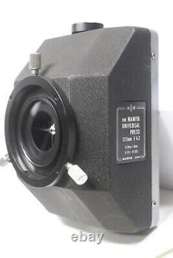 Mamiya Press Universal Film Camera 127mm F/4.7 Sekor Lens Shutter Grip