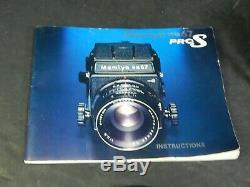 Mamiya RB67 Pro S Medium Format Film Camera with 90 MM & 127mm Lens & instructions