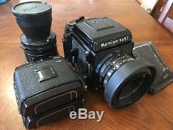 Mamiya RB67 With Two Lenses, WLF And Prism Finder