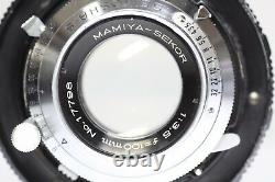 Mamiya Universal Press Film Camera Sekor 100mm F/3.5 Lens