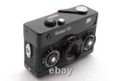 Meter WorksMINT /Case Rollei 35 Black Film Camera 40mm f3.5 Lens From Japan