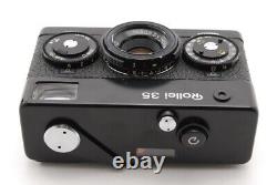 Meter WorksN MINT /Case Rollei 35 Black Film Camera 40mm f3.5 Lens From Japan