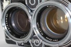 Meter Works Almost MINT Case Rolleiflex 2.8F Planar TLR Film Camera From JAPAN