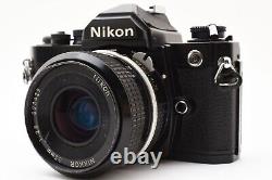 Meter Works EXC+5 Nikon FM Black SLR Film Camera Nikkor 35mm F2.8 Lens JAPAN
