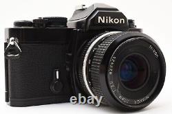 Meter Works EXC+5 Nikon FM Black SLR Film Camera Nikkor 35mm F2.8 Lens JAPAN