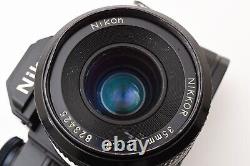 Meter Works EXC+5 Nikon FM Black SLR Film Camera Nikkor 35mm F2.8 Lens JAPAN