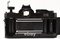 Meter Works EXC+5 Nikon FM Black SLR Film Camera Nikkor 35mm F2.8 Lens JAPAN