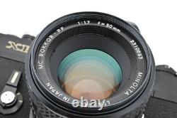 Meter Works MINT Minolta XE Black MD 50mm f/1.7 Lens Film Camera From JAPAN