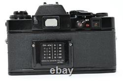 Meter Works MINT Minolta XE Black MD 50mm f/1.7 Lens Film Camera From JAPAN