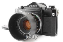 Meter Works? NEAR MINT with Hood? Canon F-1 Film Camera Body 50mm f1.8 Lens JAPAN