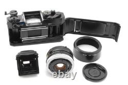 Meter Works? NEAR MINT with Hood? Canon F-1 Film Camera Body 50mm f1.8 Lens JAPAN