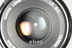 Meter Works? NEAR MINT with Hood? Canon F-1 Film Camera Body 50mm f1.8 Lens JAPAN