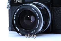 Meter Works? N MINT? Canon F-1 Late 35mm Film Camera FL Lens 35mm 2.5 From JAPAN