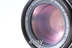 Meter Works Near MINT+++ Pentax MX 35mm Film Camera SMC M 50mm f1.4 Lens JAPAN