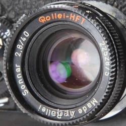 Meter Works? Rollei 35 S Black Sonnar 45mm f/2.8 HTF Lens 35mm Film Camera JPN