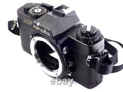 Minolta XD 35mm SLR Film Camera Black Body + New MD 50mm f1.7 Lens from Japan MC