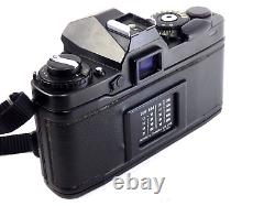 Minolta XD 35mm SLR Film Camera Black Body + New MD 50mm f1.7 Lens from Japan MC