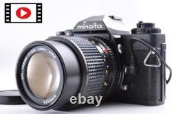 Minolta XD Black 35mm SLR Film Camera MD 135mm F/3.5 Lens Exc+5 From Japan #9929