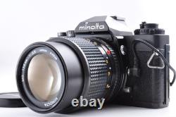 Minolta XD Black 35mm SLR Film Camera MD 135mm F/3.5 Lens Exc+5 From Japan #9929
