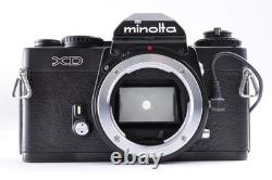 Minolta XD Black 35mm SLR Film Camera MD 135mm F/3.5 Lens Exc+5 From Japan #9929