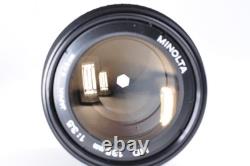 Minolta XD Black 35mm SLR Film Camera MD 135mm F/3.5 Lens Exc+5 From Japan #9929