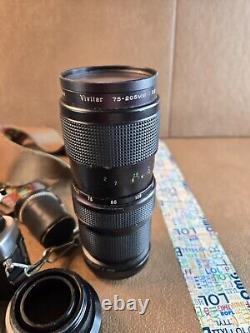Minolta XG7 SLR Film Camera With 4 Lenses, UN TESTED, READ DESCRIPTION