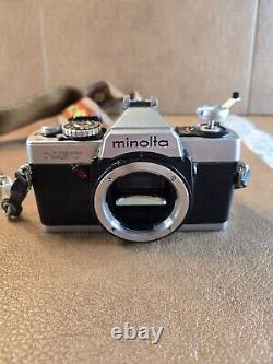 Minolta XG7 SLR Film Camera With 4 Lenses, UN TESTED, READ DESCRIPTION