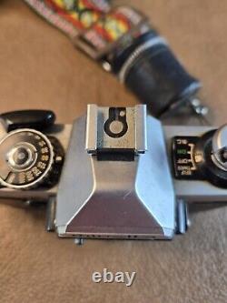 Minolta XG7 SLR Film Camera With 4 Lenses, UN TESTED, READ DESCRIPTION