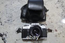 Minolta X-370 35mm Film SLR Camera Kit with 50mm OEM Lens, Tested and Working