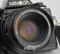 Minolta X-700 35mm Camera with MD 50mm 1.7 Lens Perfect for Photography Students