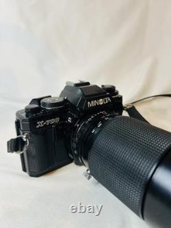 Minolta X-700 35mm Film SLR Camera Kit with 28-210mm Lens Tested and Working