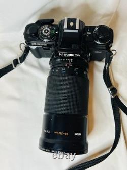 Minolta X-700 35mm Film SLR Camera Kit with 28-210mm Lens Tested and Working