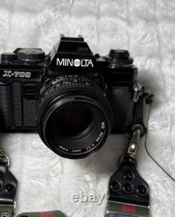 Minolta X-700 35mm SLR Film Camera + MD 50mm F1.7 lens GREAT CONDITION With Strap