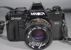Minolta X-700 35mm film camera with 50mm f1.7 MD lens X700 Nice Ex++