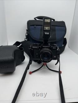 Mint -YASHICA FX-3 super 2000 35mm Film Camera w Lens Flash TESTED/WORKS
