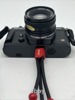 Mint -YASHICA FX-3 super 2000 35mm Film Camera w Lens Flash TESTED/WORKS