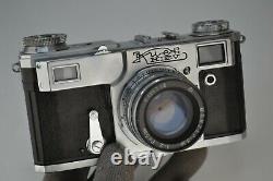 NEAR EXC! SOVIET USSR KIEV-4A rangefinder CAMERA + JUPITER-8m lens, BOXED SET