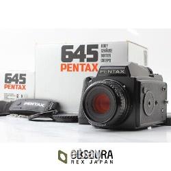 NEAR MINT Box Pentax 645 Film Camera SMC A 75mm F2.8 Lens 120 Film Back JAPAN