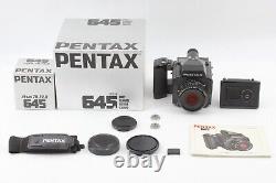 NEAR MINT Box Pentax 645 Film Camera SMC A 75mm F2.8 Lens 120 Film Back JAPAN