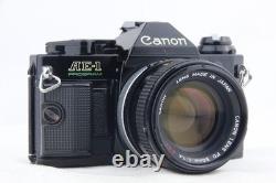 NEAR MINT+ CANON AE-1 Program Black + FD 50mm f/1.4 SLR 35mm Film Camera