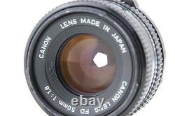 NEAR MINT CANON A-1 35mm SLR Film Camera + NFD New FD 50mm f/1.8 Lens JAPAN