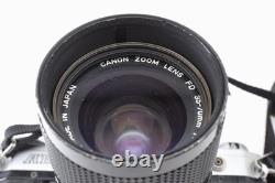 NEAR MINT Canon AE-1 35mm Film Camera New FD NFD 35-70mm f/4 Lens Japan