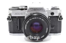 NEAR MINT? Canon AE-1 35mm SLR Film Camera FD 50mm f/1.8 S. C SC Lens Japan