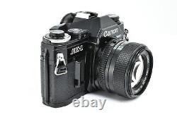 NEAR MINT Canon AE-1 35mm film Camera Black Body NEW FD 50mm f1.4 Lens From JP