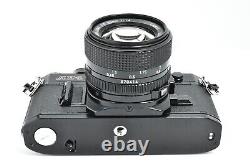 NEAR MINT Canon AE-1 35mm film Camera Black Body NEW FD 50mm f1.4 Lens From JP