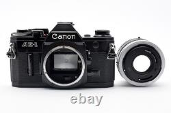 NEAR MINT Canon AE-1 Black 35mm Film Camera FD 50mm F/1.8 S. C Lens Japan