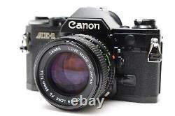 NEAR MINT Canon AE-1 Black 35mm Film Camera New FD 50mm f1.4 Lens From Japan