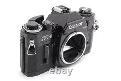 NEAR MINT Canon AE-1 Black 35mm Film Camera withNew FD NFD 50mm f/1.4 Lens JAPAN
