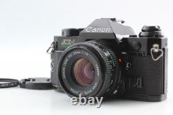NEAR MINT? Canon AE-1 Program A2 Black SLR New FD NFD 50mm F/1.8 From JAPAN