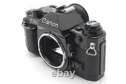 NEAR MINT Canon AE-1 Program Black Film Camera FD 28mm f2.8 Lens From JAPAN